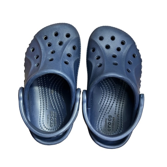 CROCS Other - Toddler Crocs size C6 Toddler size 6 Navy Blue with CROCS cutout on sides